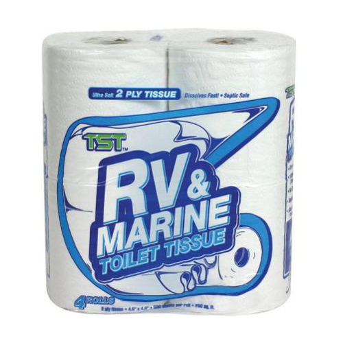Camco 40274 TST 2 Ply Toilet Tissue - 4 Rolls, 500 sheets