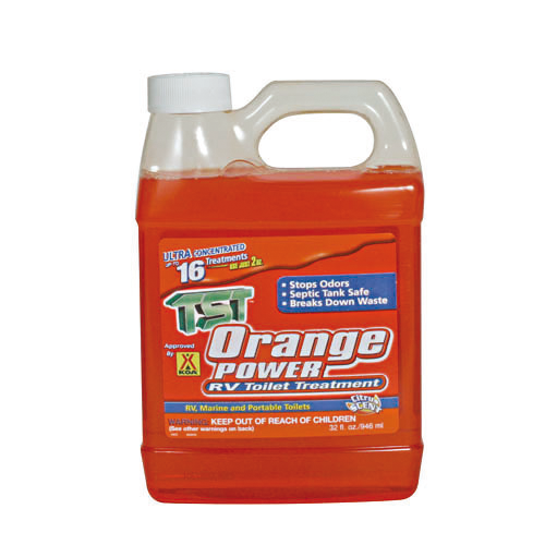 Camco 41190 TST Orange Power Toilet Treatment - 32 oz Bilingual