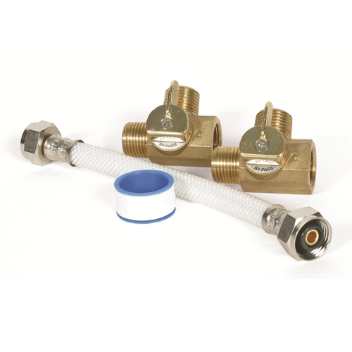 Camco 35953 By-Pass Kit - 8" Supreme Perm Brass for 6 gal tank Bilingual