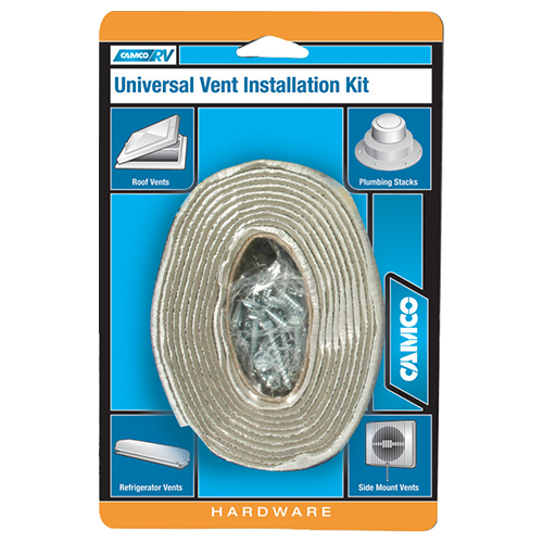 Camco 25003 Universal Vent Installation Kit - with Putty Tape Bilingual
