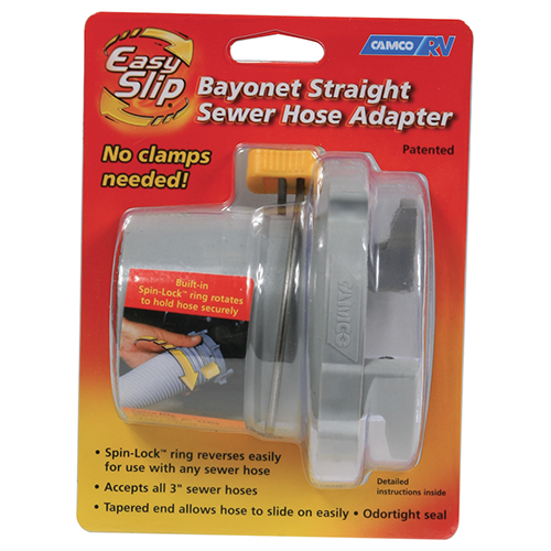 Camco 39173 Easy Slip RV Straight Hose Adapter - Bilingual