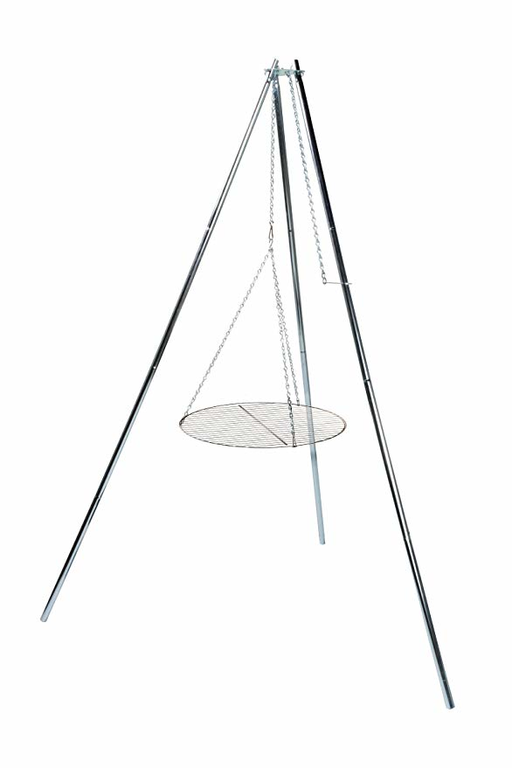 Camco 51079 Tripod Grill & Lantern Holder - with Grill, Bilingual