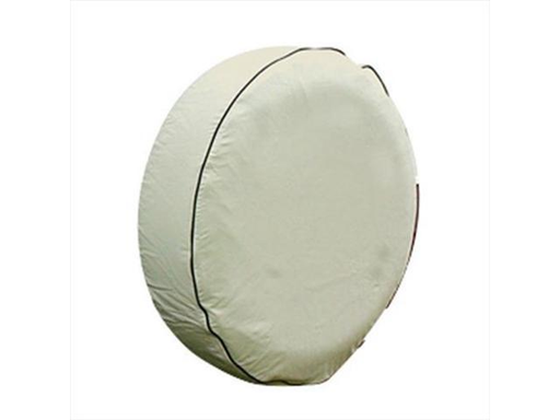 Camco 45352 Spare Tire Cover - C_31-1/4" Dia Vinyl, Colonial White Bilingual