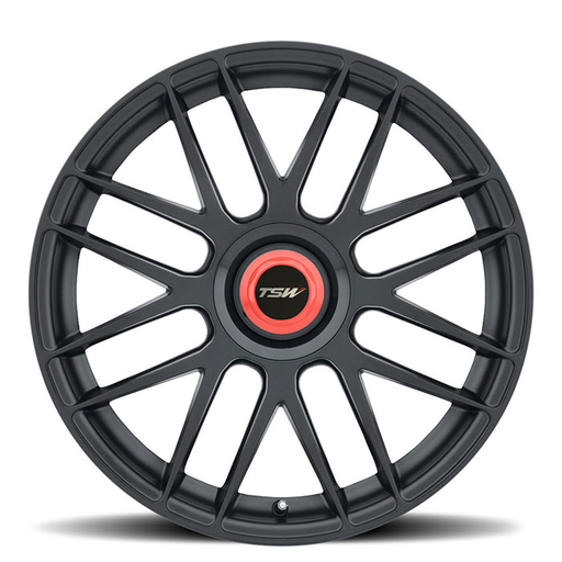 TSW 1995HKT355112B66 - Hockenheim-T 19x9.5 5x112 ET35 CB66.6 Double Black with Ball Milled Spoke
