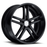 SIMPLEX 19X9.5 5-112 25P C66.6 MATTE BLACK - BLACK LIP