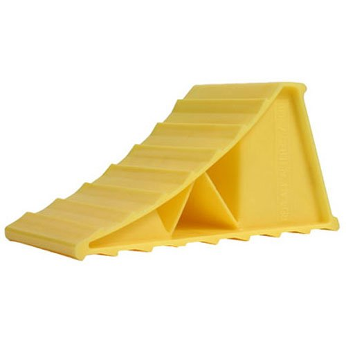 Camco 44412 Wheel Chock  - Yellow  Bilingual