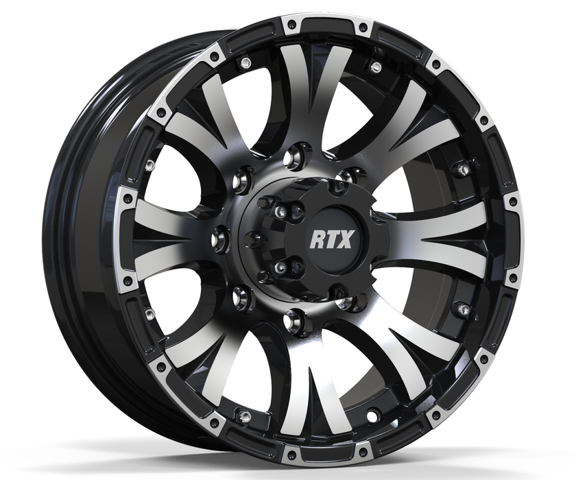 RTX MaxLyne 16x7 8-6.5 0P 4.90CB Black Machined