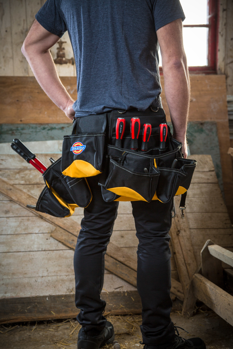 DICKIES TOOL BELT, 13 POCKETS & SUSPENDERS