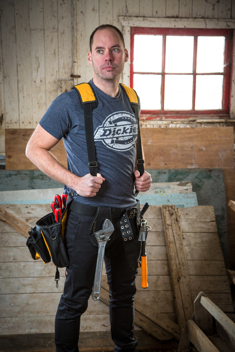 DICKIES TOOL BELT, 13 POCKETS & SUSPENDERS