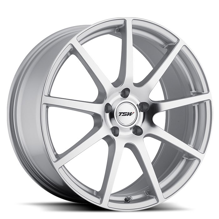 TSW 1990INT325114S76 - Interlagos 19x9 5x114.3 ET32 CB76.1 Silver with Mirror Cut Face