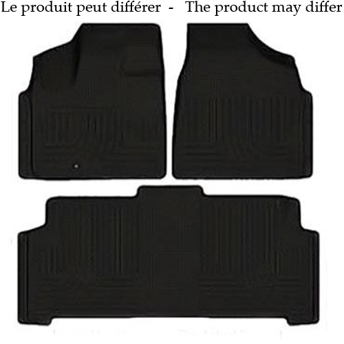 Husky Liners 98701 - WeatherBeater 1st & 2nd Row Black Floor Liner Set Ford Taurus 10-16