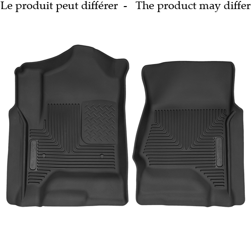 Husky Liners 53201 - X-Act Contour 2nd Row Black Floor Liners Chevy Silverado/Sierra 08-13