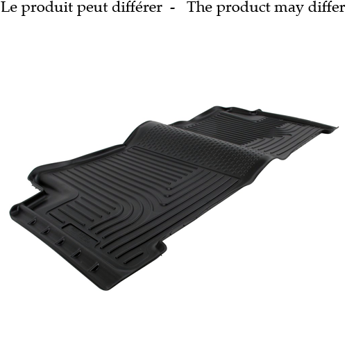 Husky Linerss 19241 - WeatherBeater 2nd Row Full Coverage Black Floor Liners Chevy Silverado/Sierra 14/19