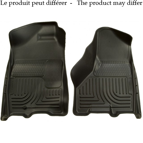 Husky Liners 18091 - WeatherBeater 1st Row Black Floor Liners Dodge Grand Caravan 08-19