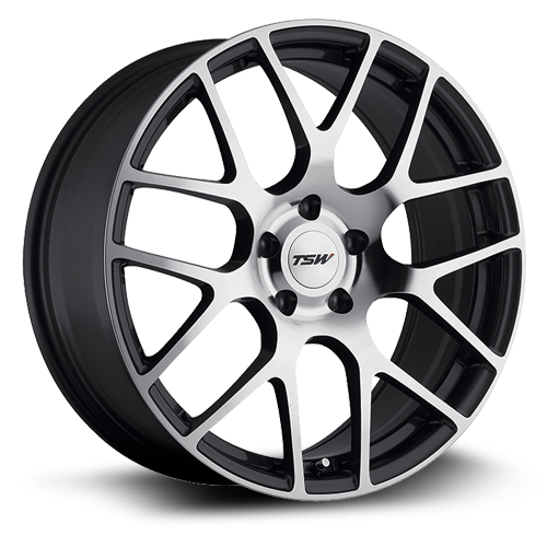 TSW 2095NUR485120S76 - Nurburgring 20x9.5 5x120 ET48 CB76.1 Gunmetal with Mirror Cut Face