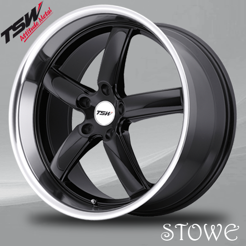 STOWE 17X8 5-114.3 40P C76 BLACK MCH