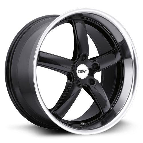 TSW 2085STW205114B76 - Stowe 20x8.5 5x114.3 ET20 CB76.1 Gloss Black with Mirror Lip