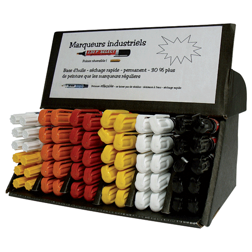 COUNTER DISPLAY WITH 62 MARKERS