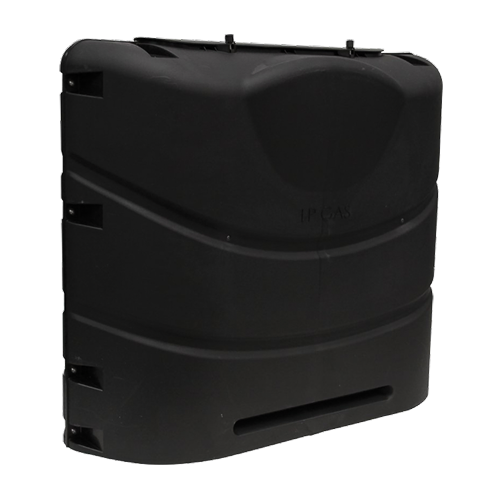 Camco 40539 Propane Tank Cover - Black (Fits 30# Steel Double Tank)