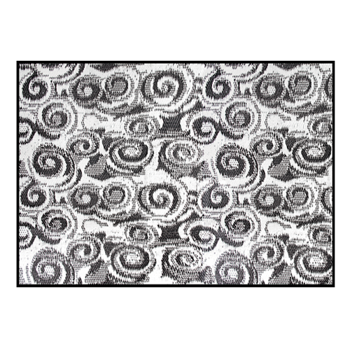 Camco 42843 Outdoor Mat  8' x 16'  -  Swirl, Charcoal/White  Bilingual