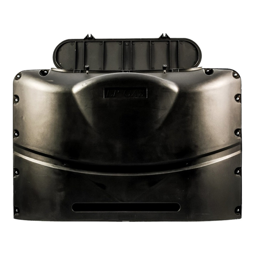 Camco 40568 Propane Tank Cover - Black - Fits 20lb Steel Double Tank