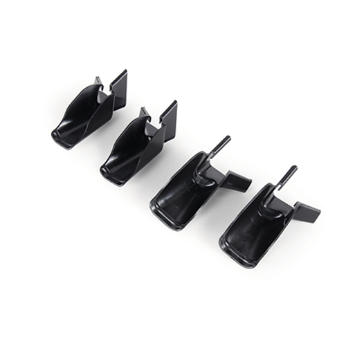 Camco 42110 Gutter Extensions  - Black, Set of 4 (2 left/2 right)  Bilingual