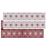 Camco 42832 Reversible Awning/Leisure Mat  8' x 20'  -  Botanical, Burgundy/White  Bilingual