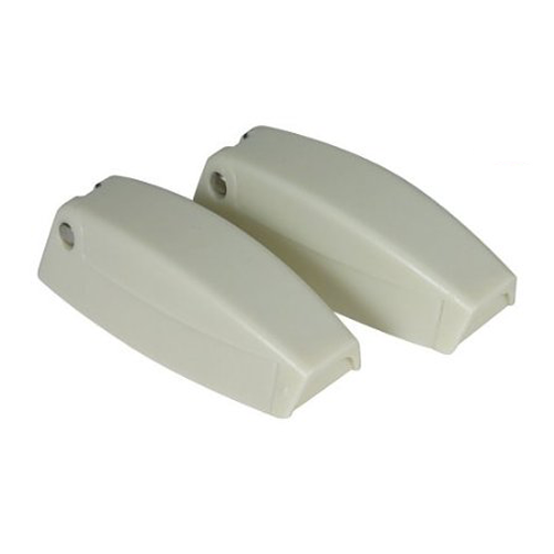 Camco 44163 Baggage Door Catches  - 2/Pack Colonial White  Bilingual