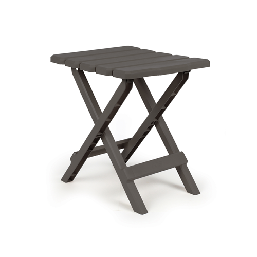 Camco 51881 Small Adirondack Table - Plastic, Charcoal Bilingual