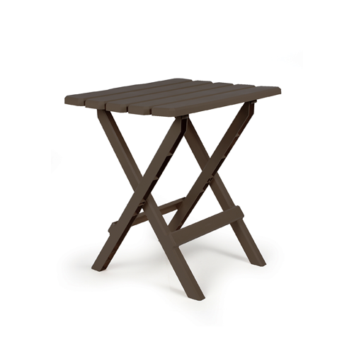 Camco 51886 Large Adirondack Table - Plastic, Mocha  Bilingual