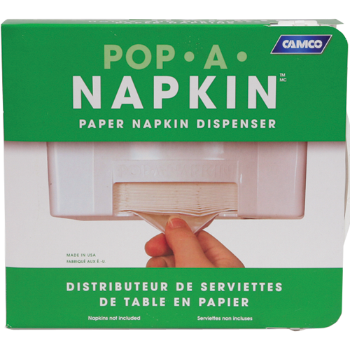 Camco 57041 Pop-A-Napkin  - White  Bilingual