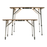 Camco 51893 Bamboo Folding Table  - w/Al Legs, Adjustable, Solid (31.4x23.6x18"-26"h)