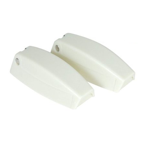 Camco 44173 Baggage Door Catches  - 2/Pack Polar White  Bilingual