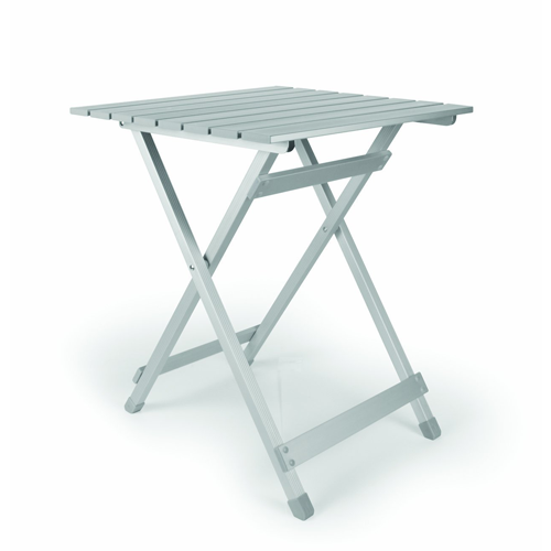 Camco 51891 Fold-Away Aluminum Table - Large Side   Bilingual