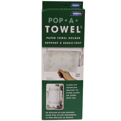 Camco 57111 Pop-A-Towel  - White  Bilingual