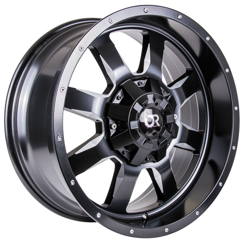 RIDGELINE 15X6 5-4.5 0P 3.19 SATIN BLK MILLED