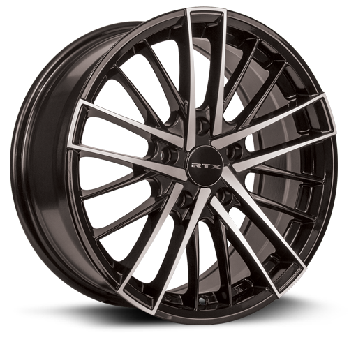 RTX 081908 - Stix 17x7.5 5x110 ET32 CB65.1 Black Machined