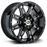 RTX Offroad 082454 - Spine 20x10 5x135/139.7 ET-24 CB87.1 Black with Milled Spokes