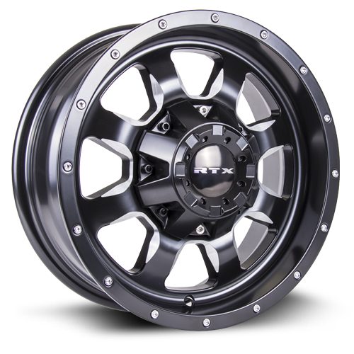 RIDGELINE 15X6 5-114.3 0P C81 BLACK MILLED