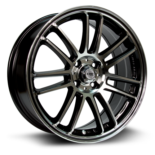 RADIAL 15X6.5 4-100 38P C73.1 BLACK MCH