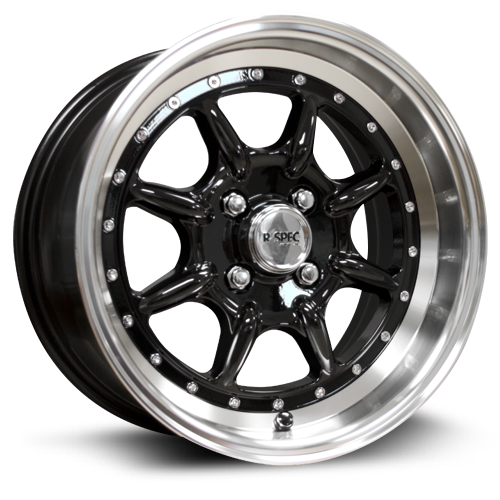 RTX R-Spec 081199 - Phat 15x8 4x100 ET25 CB73.1 Black Machined