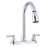 Dura Non-Metallic Dual Lever Pull-Down RV Kitchen Faucet - Chrome Polished