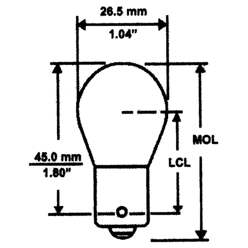 Camco 54781 Bulb 1076  - Auto/RV/MarineSignal DblContactBayonetBase, 2 pack