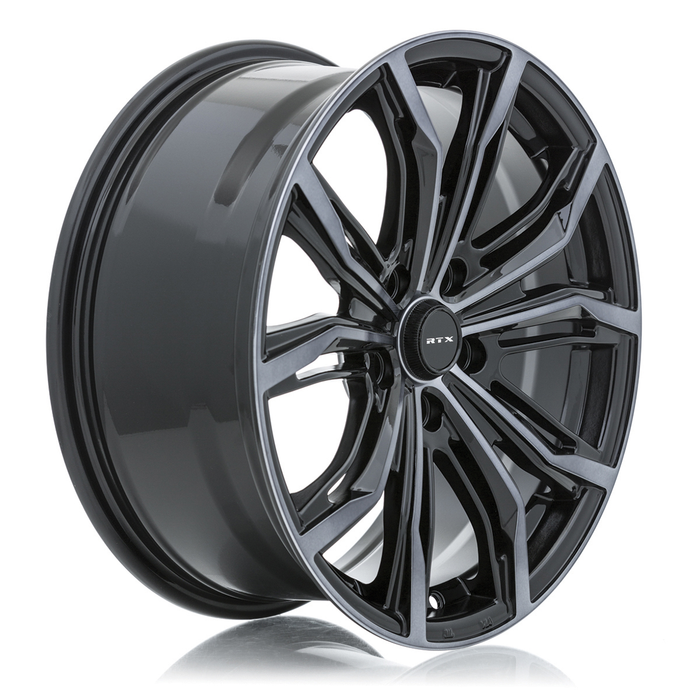 RTX 082443 - Black Widow 20x9 5x108 ET38 CB63.4 Black Machined Grey