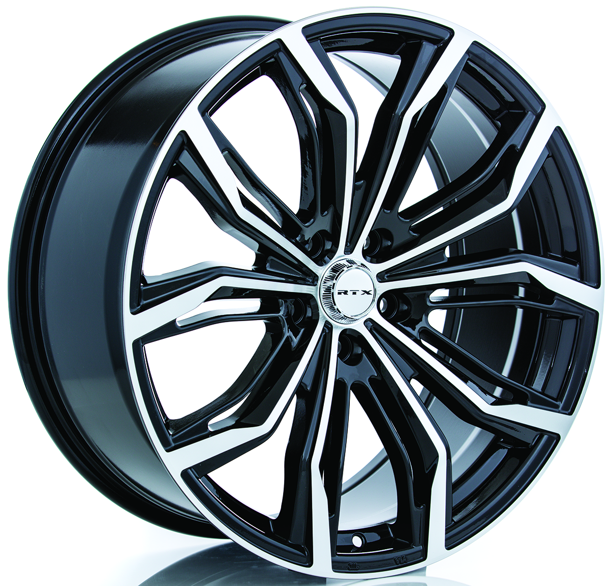 RTX 082415 - Black Widow 16x7 5x100 ET35 CB54.1 Black Machined