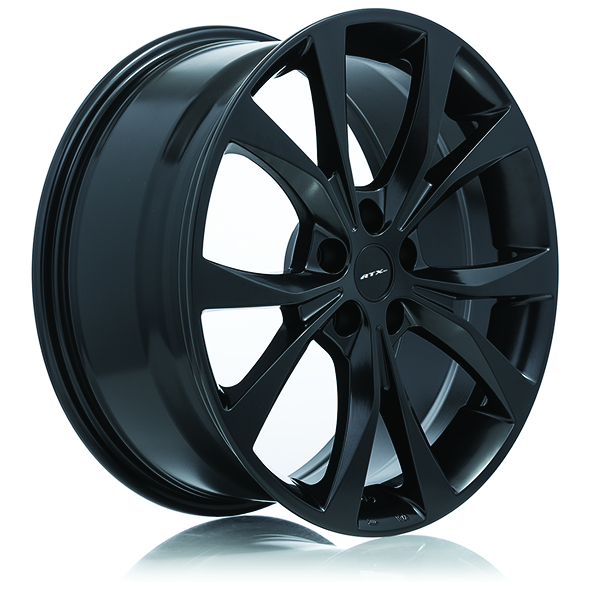 FLINT 18X8 5-108 42P C63.4 SATIN BLACK