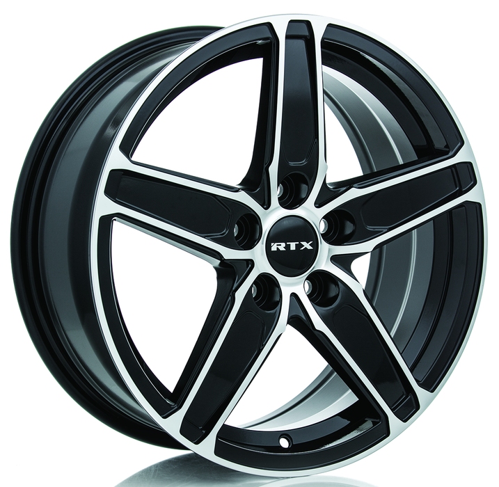 RTX 082327 - Frost 16x6.5 5x112 ET42 CB57.1 Black Machined
