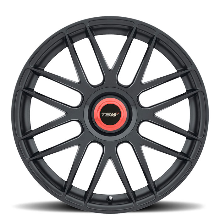 TSW 1995HKT355112B66 - Hockenheim-T 19x9.5 5x112 ET35 CB66.6 Double Black with Ball Milled Spoke