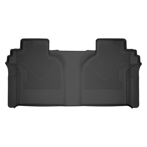 Husky Liners 14201 - WeatherBeater 2nd Row Black Floor Liners Chevy Silverado/Sierra CrewCab 2019