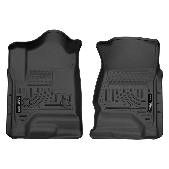 Husky Liners 18231 - WeatherBeater 1st Row Black Floor Liners Chevy Silverado/Sierra CrewCab 1500 14-19